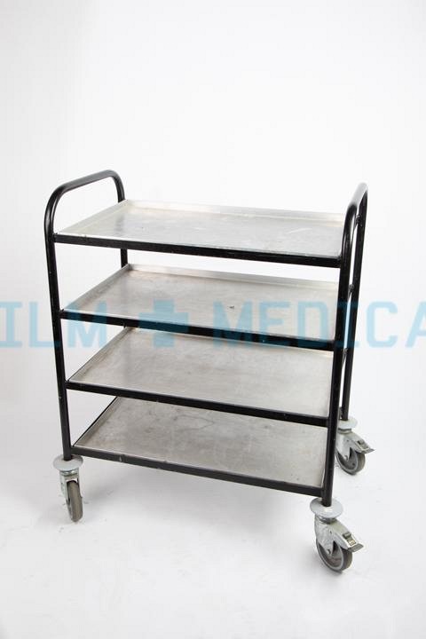 Hospital Trolley Rectangular 4 Tier